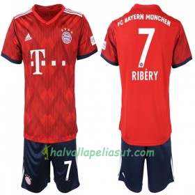 Jalkapallo Pelipaidat FC Bayern München Ribery 7 Lasten Kotipaita 2018-2019 Lyhythihainen